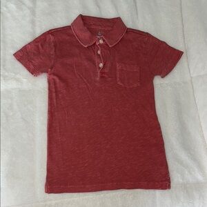 J. Crew Red Polo Shirt Classic Short-Sleeved Design